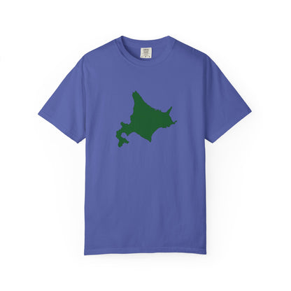 北海道 地図デザイン Tシャツ｜ユニセックス コットンTシャツ