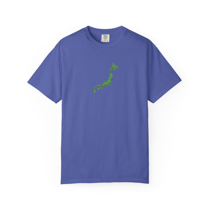 日本列島マップ Tシャツ｜主要都市入り｜Japan Map｜ユニセックス コットンTシャツ