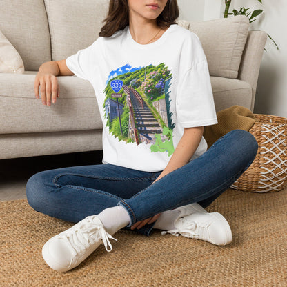 Route 339 Staircase National Highway T-Shirt | Cape Tappi Aomori