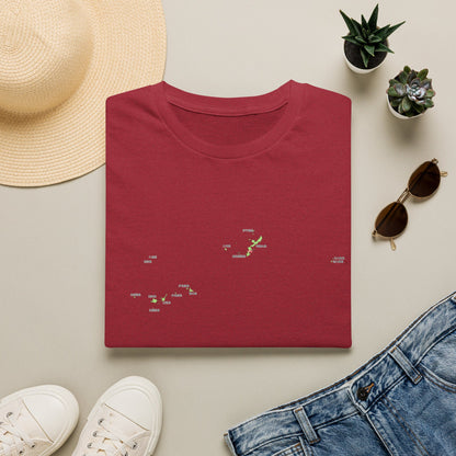 Okinawa Prefecture Map T-Shirt with Island Names & Naha | Japanese Geography Tee