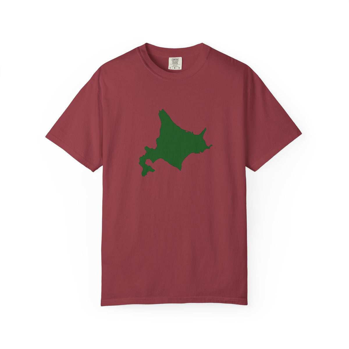 北海道 地図デザイン Tシャツ｜ユニセックス コットンTシャツ