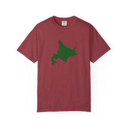 北海道 地図デザイン Tシャツ｜ユニセックス コットンTシャツ