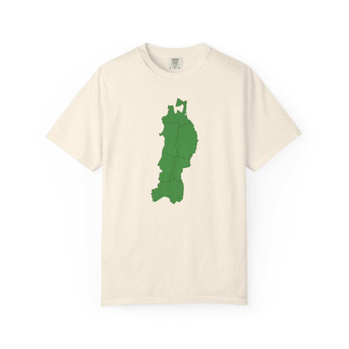 東北地方 地図デザイン Tシャツ｜ユニセックス コットンTシャツ