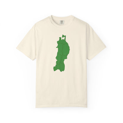 東北地方 地図デザイン Tシャツ｜ユニセックス コットンTシャツ