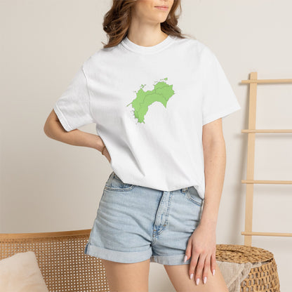 Shikoku Map T-Shirt | Japan Island & Coastal Map Design | Unisex Cotton Tee