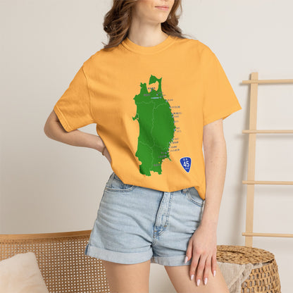 国道４５号線 仙台～青森ルートマップ Tシャツ｜ユニセックス コットンTシャツ