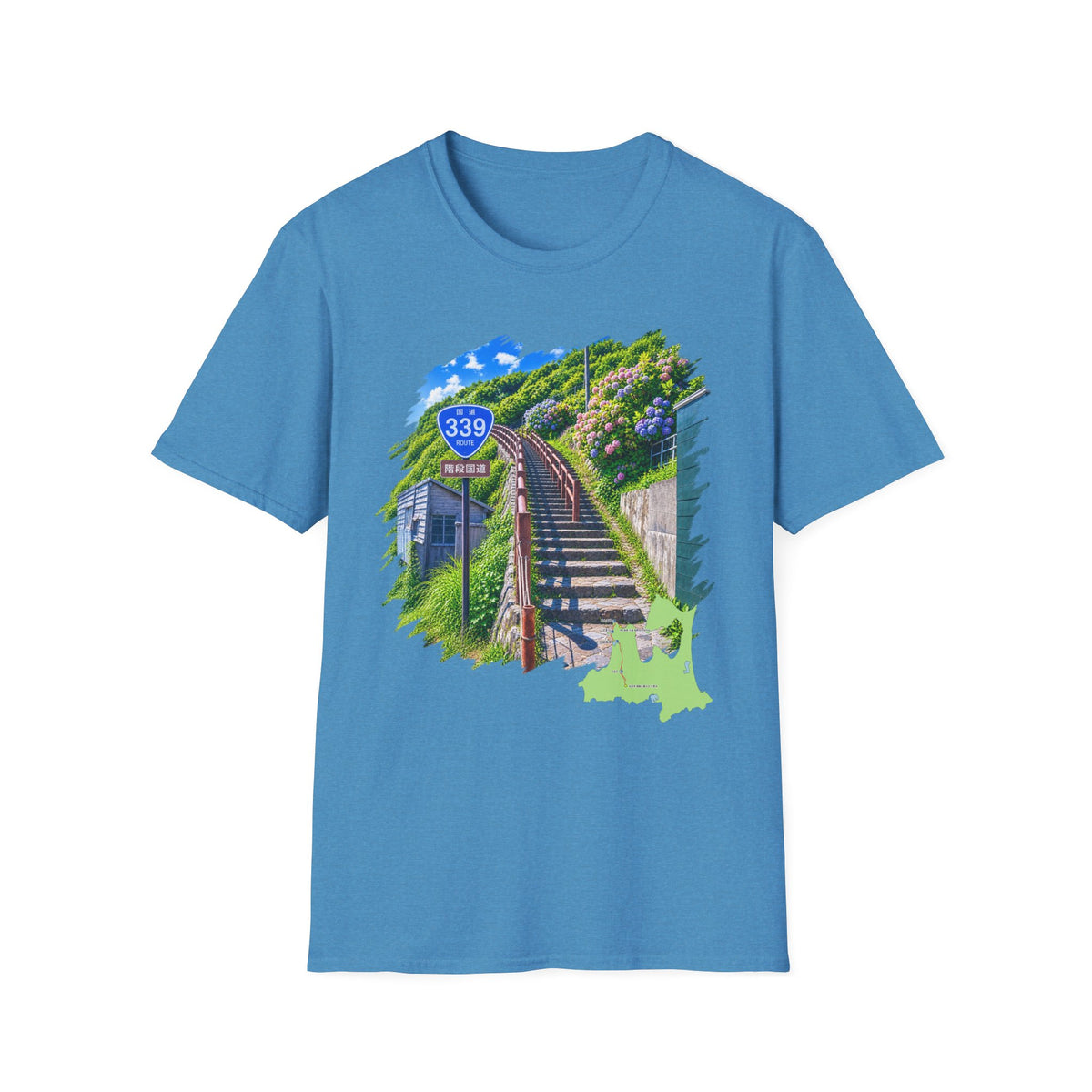 Route 339 Staircase National Highway T-Shirt | Cape Tappi Aomori