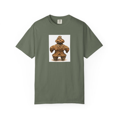 遮光器土偶 Tシャツ｜縄文文化デザイン｜ユニセックス コットンTシャツ