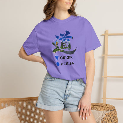 「道（MICHI）」Tシャツ（山道バージョン） — 日本の国道「ONIGIRI」＆県道「HEKISA」デザイン