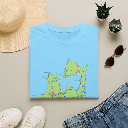 Aomori Michi-no-Eki Map T-Shirt | All 28 Roadside Stations