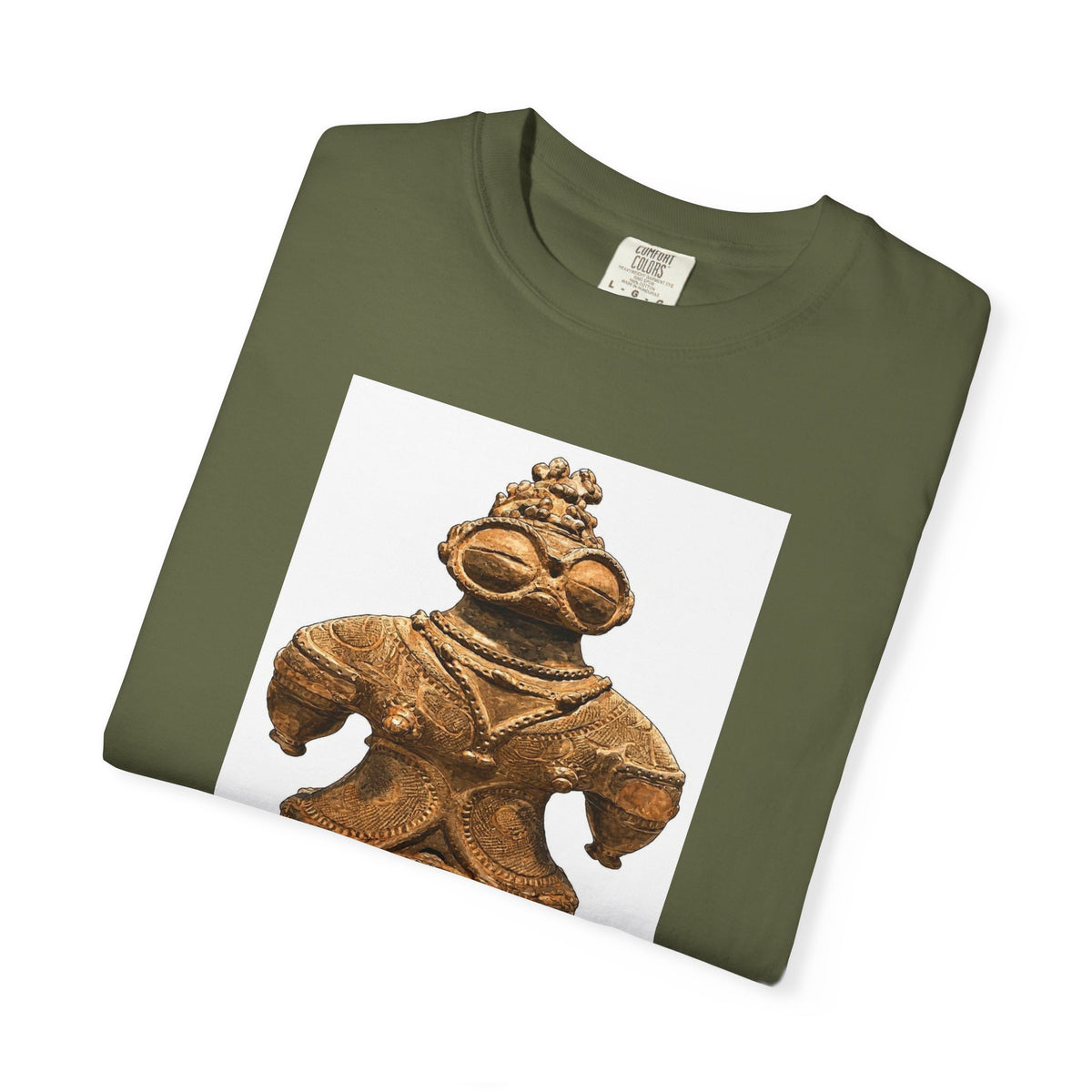 遮光器土偶 Tシャツ｜縄文文化デザイン｜ユニセックス コットンTシャツ