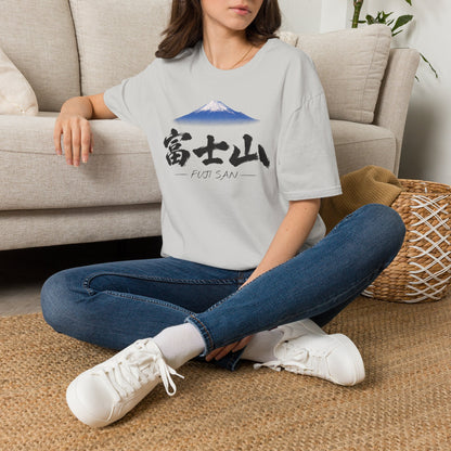 富士山 Mount Fuji T-Shirt | Japanese Calligraphy & Fuji San Photo Art Tee