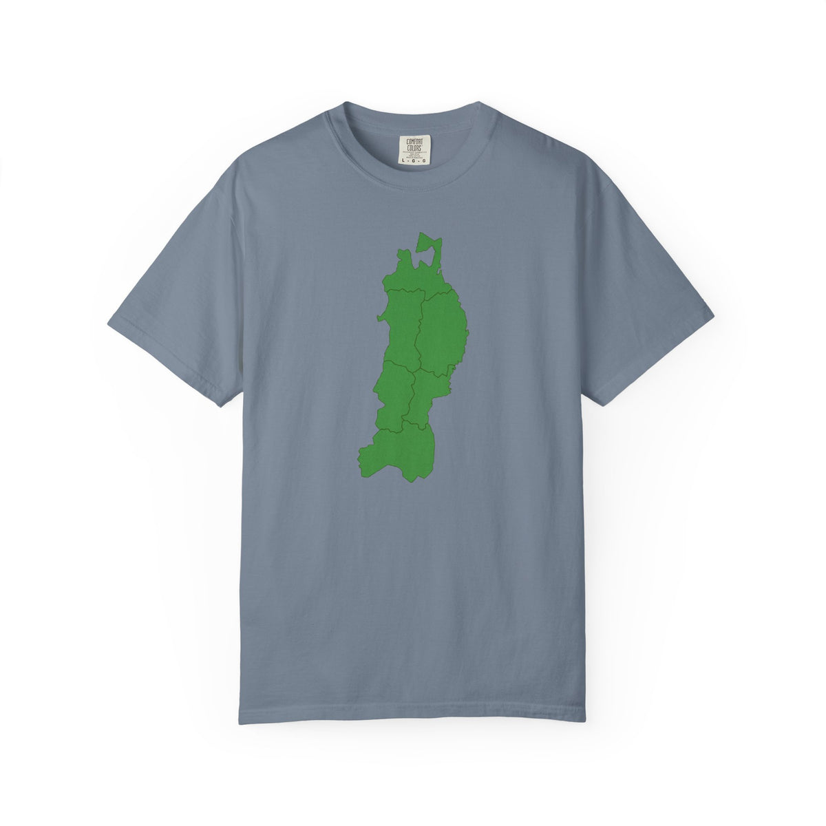 東北地方 地図デザイン Tシャツ｜ユニセックス コットンTシャツ
