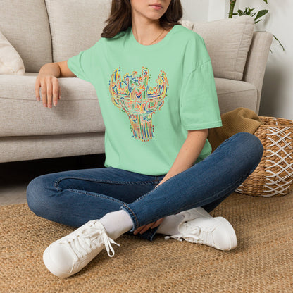 彩炎 JOMON｜カラフル火焔型土器 Tシャツ