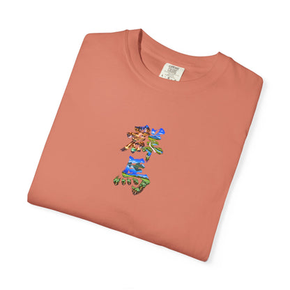 群馬 Tシャツ｜草津温泉・尾瀬・榛名山・こんにゃく畑を描いた毛筆漢字デザイン