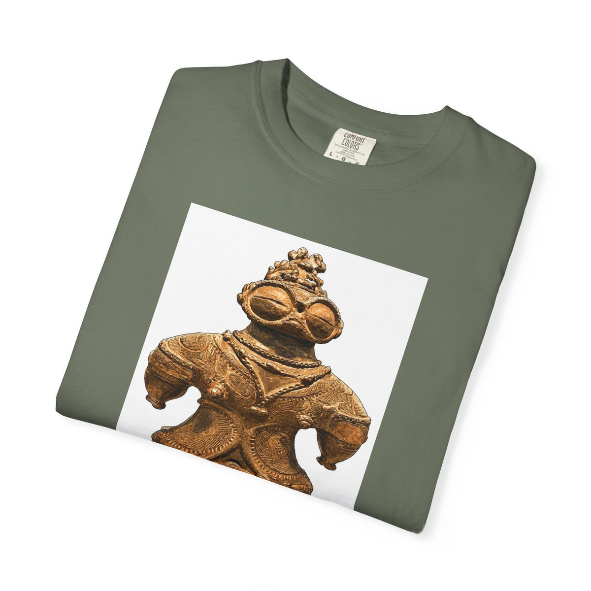 遮光器土偶 Tシャツ｜縄文文化デザイン｜ユニセックス コットンTシャツ