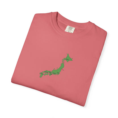 日本列島マップ Tシャツ｜主要都市入り｜Japan Map｜ユニセックス コットンTシャツ
