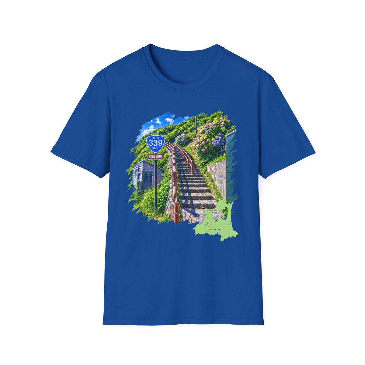 Route 339 Staircase National Highway T-Shirt | Cape Tappi Aomori