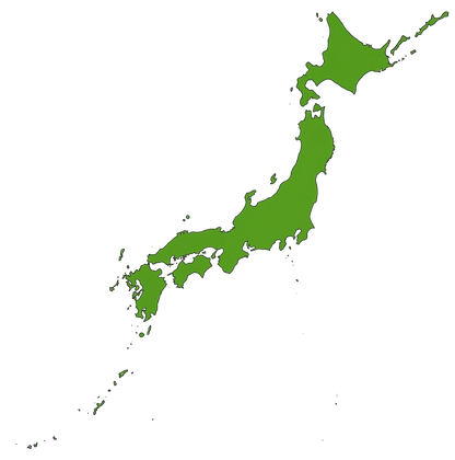 日本列島マップ Tシャツ｜精密地図デザイン｜Japan Map｜ユニセックス コットンTシャツ
