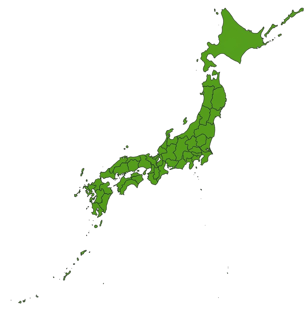 日本47都道府県マップ Tシャツ｜県境入り日本地図デザイン｜Detailed Japan Map｜ユニセックス コットンTシャツ
