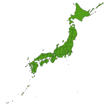 日本47都道府県マップ Tシャツ｜県境入り日本地図デザイン｜Detailed Japan Map｜ユニセックス コットンTシャツ