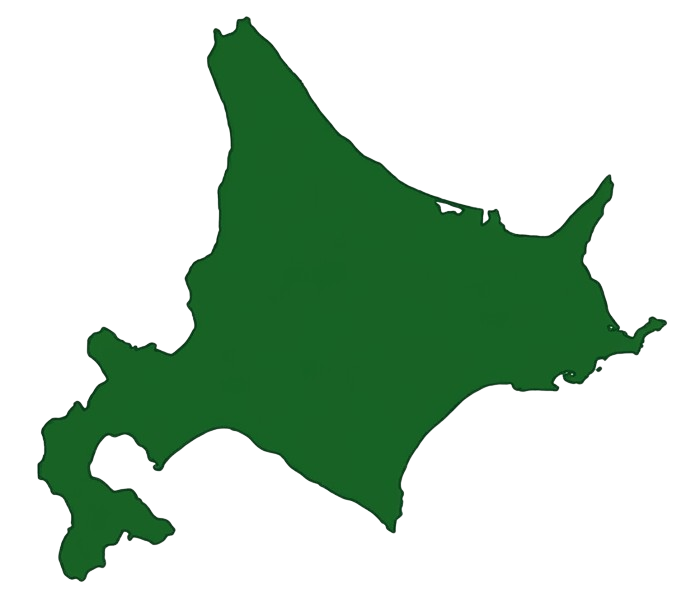 北海道 地図デザイン Tシャツ｜ユニセックス コットンTシャツ