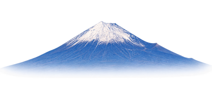 富士山 Tシャツ ― 日本、三保の松原から望む富士・毛筆漢字「富士山」FUJI SAN