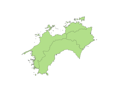 Shikoku Map T-Shirt | Japan Island & Coastal Map Design | Unisex Cotton Tee