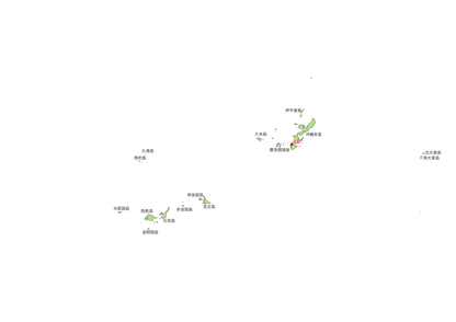 Okinawa Prefecture Map T-Shirt with Island Names & Naha | Japanese Geography Tee