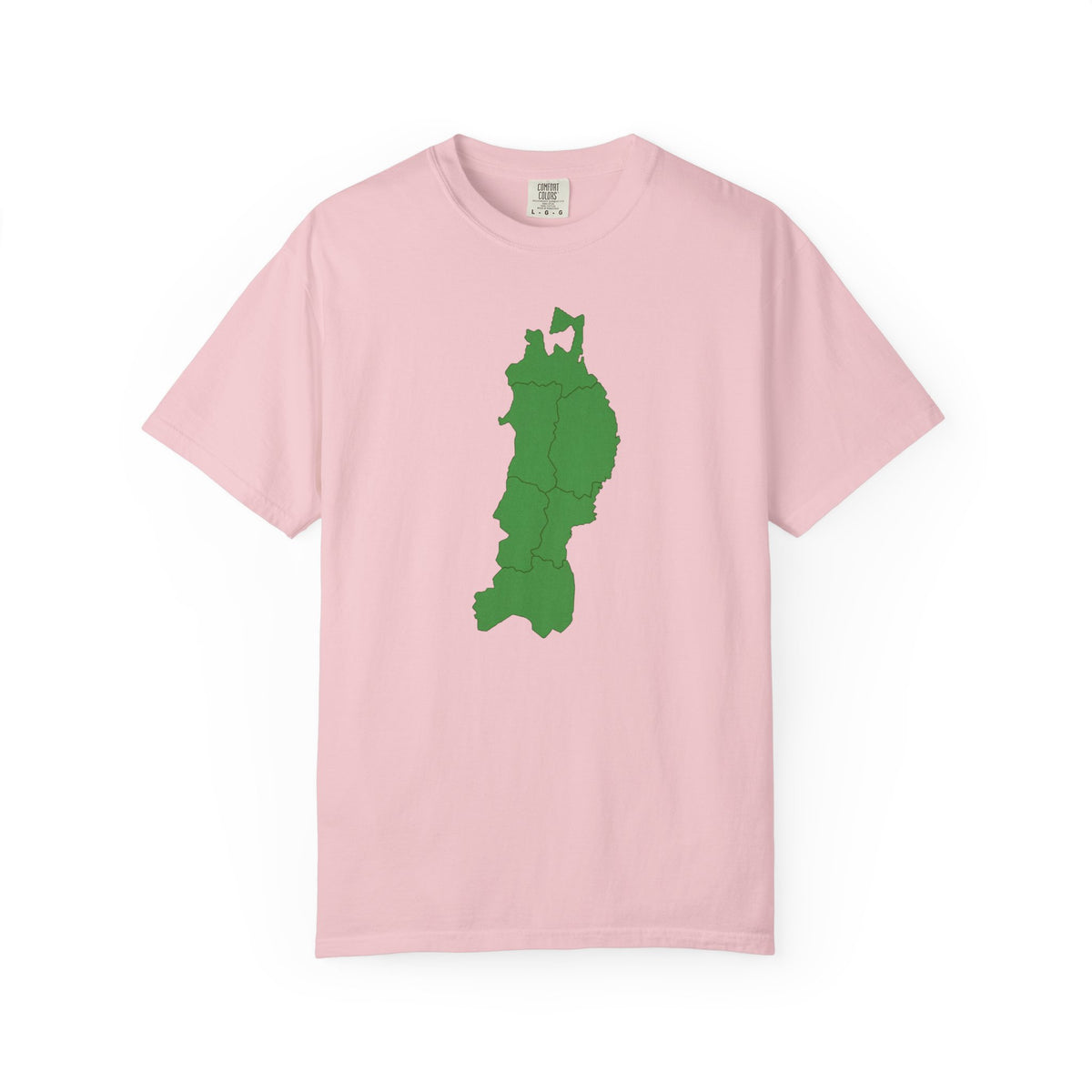 東北地方 地図デザイン Tシャツ｜ユニセックス コットンTシャツ