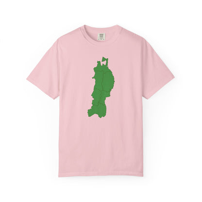 東北地方 地図デザイン Tシャツ｜ユニセックス コットンTシャツ