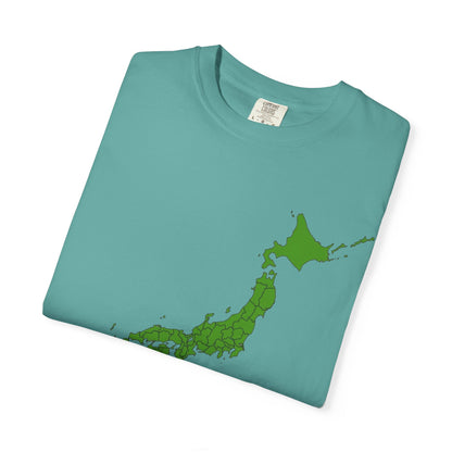 日本47都道府県マップ Tシャツ｜県境入り日本地図デザイン｜Detailed Japan Map｜ユニセックス コットンTシャツ