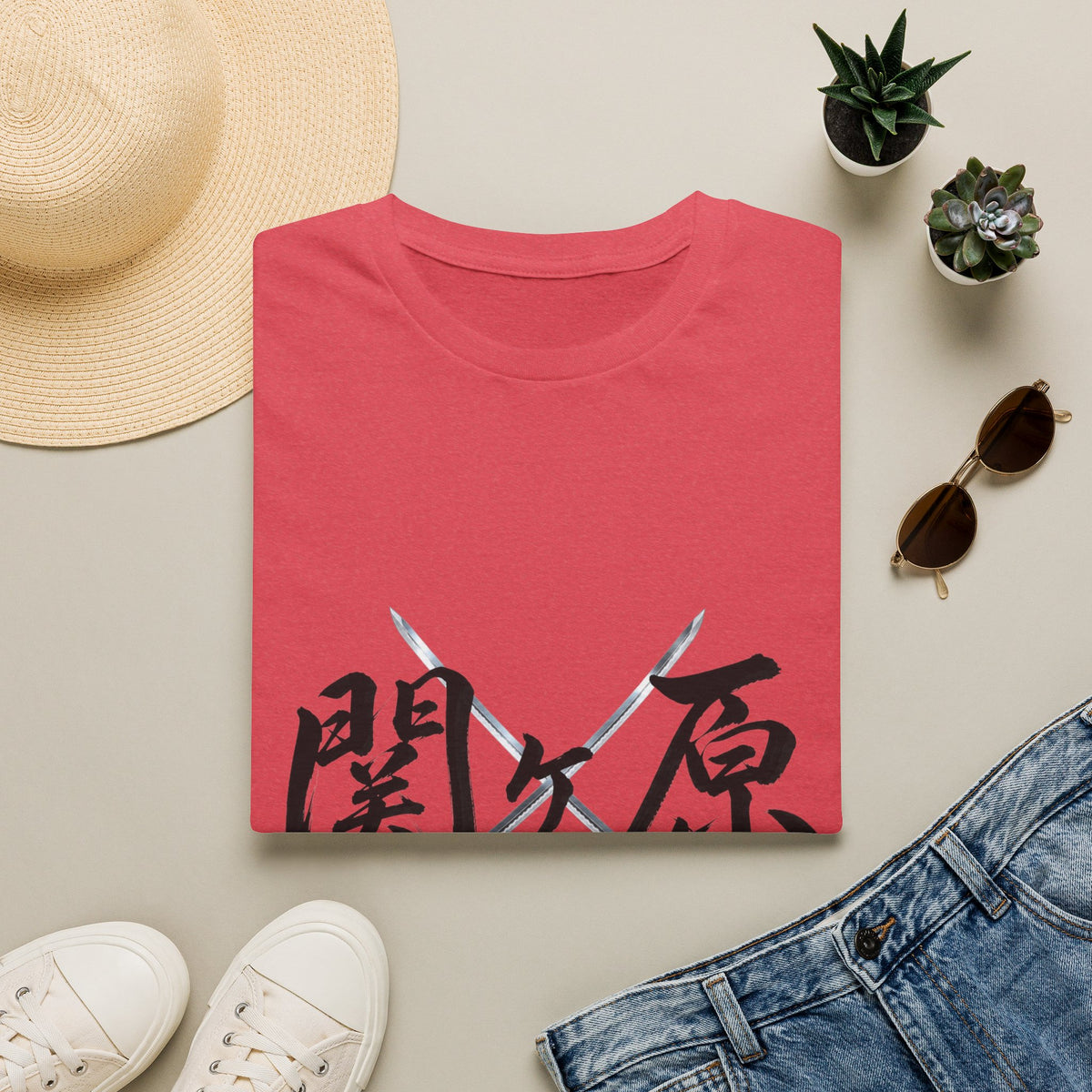 関ケ原 漢字 Tシャツ｜戦国・日本文化｜ユニセックス コットンTシャツ