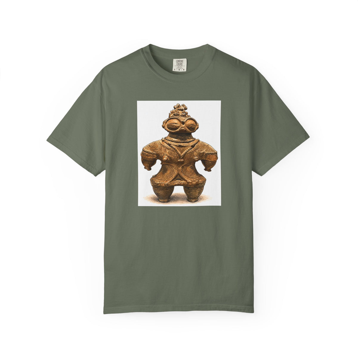 遮光器土偶 Tシャツ｜縄文文化デザイン｜ユニセックス コットンTシャツ