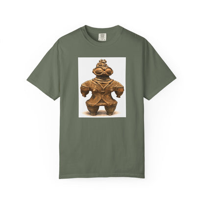 遮光器土偶 Tシャツ｜縄文文化デザイン｜ユニセックス コットンTシャツ