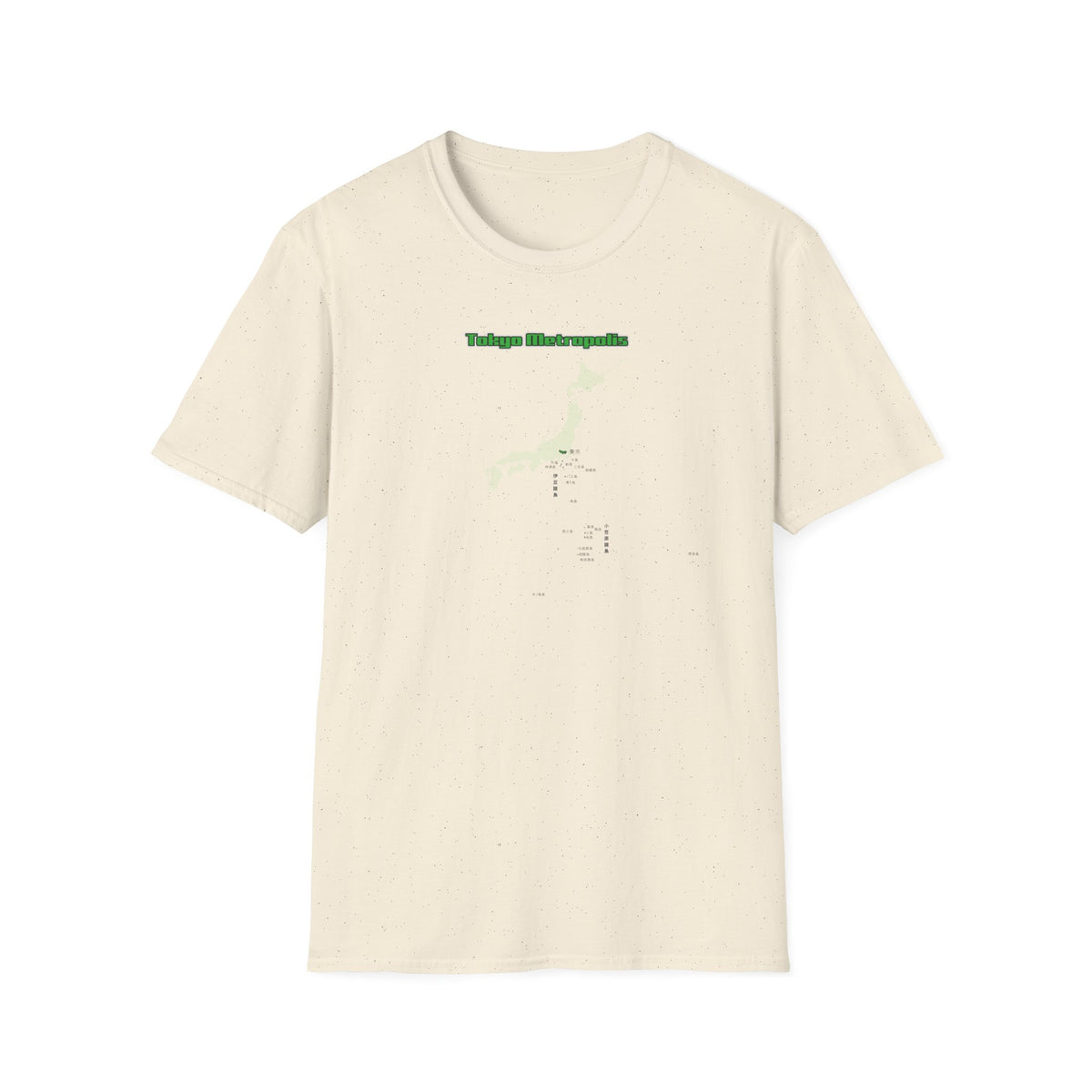 東京都 地図デザインTシャツ｜TOKYO METROPOLIS・伊豆諸島・小笠原諸島｜ユニセックス コットンTシャツ