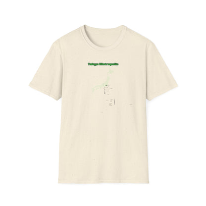 東京都 地図デザインTシャツ｜TOKYO METROPOLIS・伊豆諸島・小笠原諸島｜ユニセックス コットンTシャツ