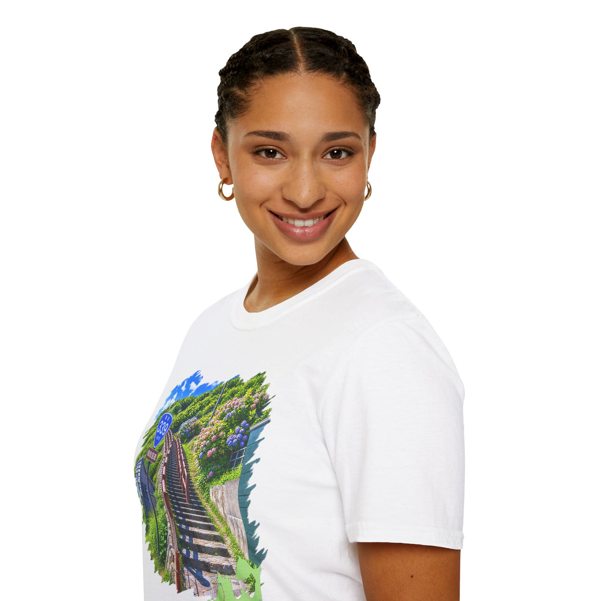 Route 339 Staircase National Highway T-Shirt | Cape Tappi Aomori