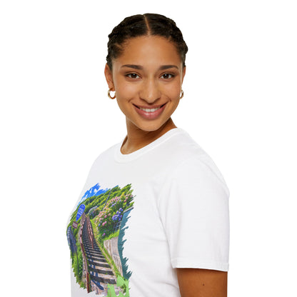 Route 339 Staircase National Highway T-Shirt | Cape Tappi Aomori