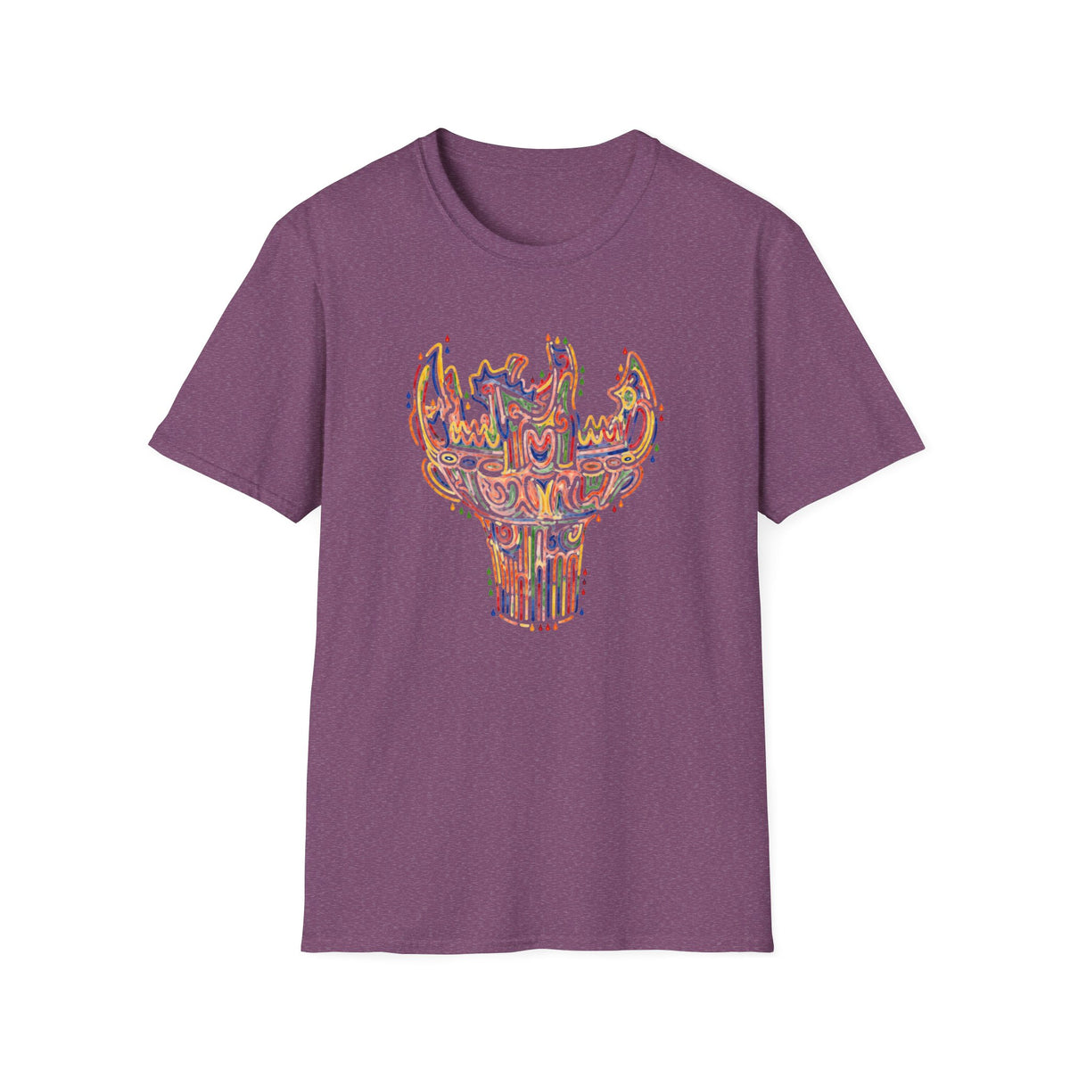 彩炎 JOMON｜カラフル火焔型土器 Tシャツ