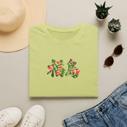福島 Fukushima Peach Kanji Art T-Shirt | Japanese Brush Design