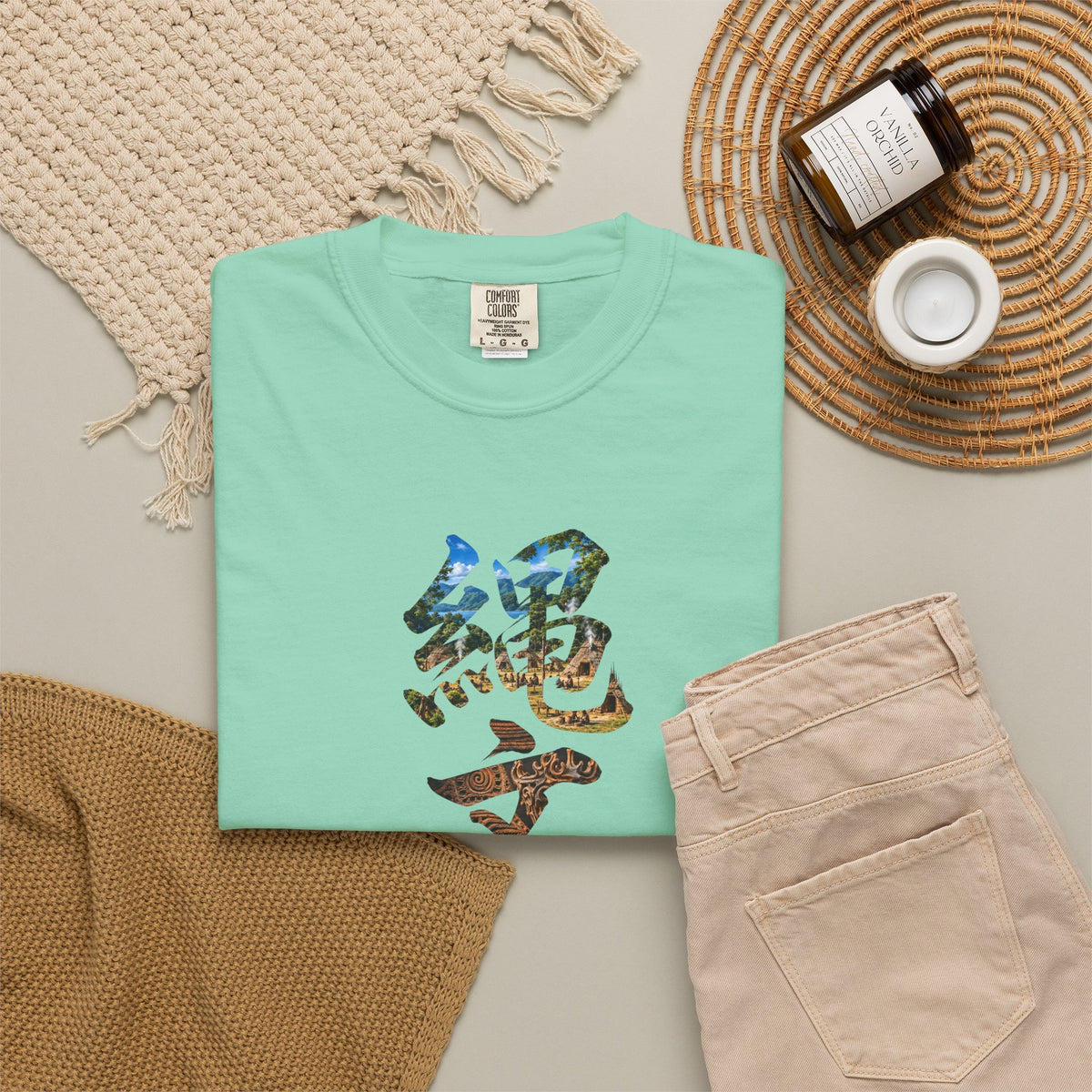 縄文 JOMON Tシャツ ― 自然と共に生きた日本古代文化・漢字アート