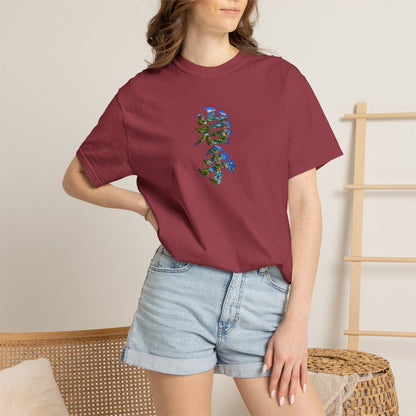 岩手の自然を描く毛筆Tシャツ｜三陸リアス海岸・山・森林デザイン