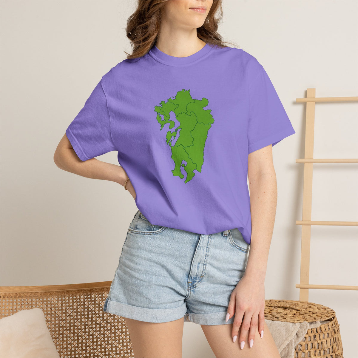 Kyushu Japan Map T-Shirt | Unisex Regional Map Tee