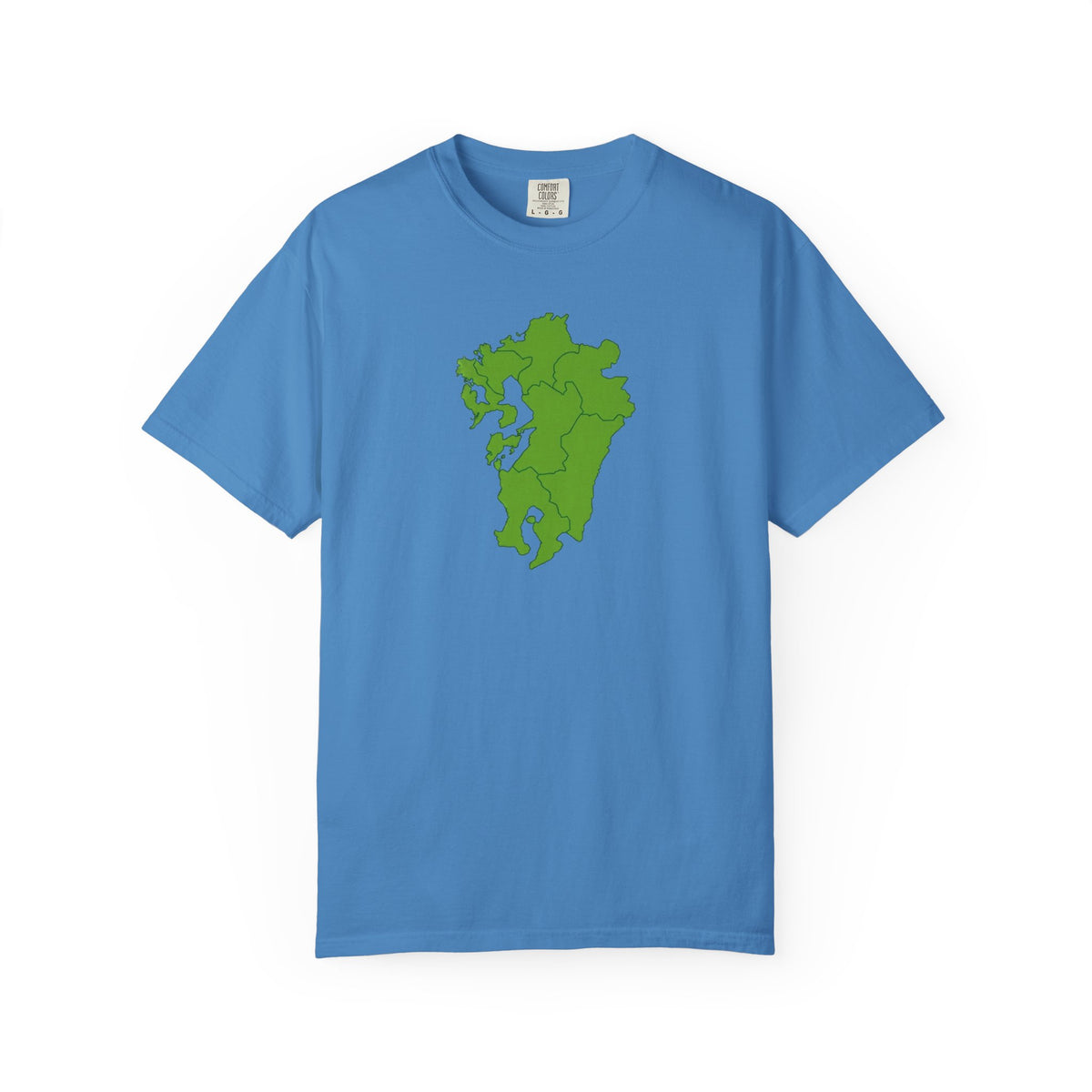 九州地方 地図デザイン Tシャツ｜ユニセックス コットンTシャツ