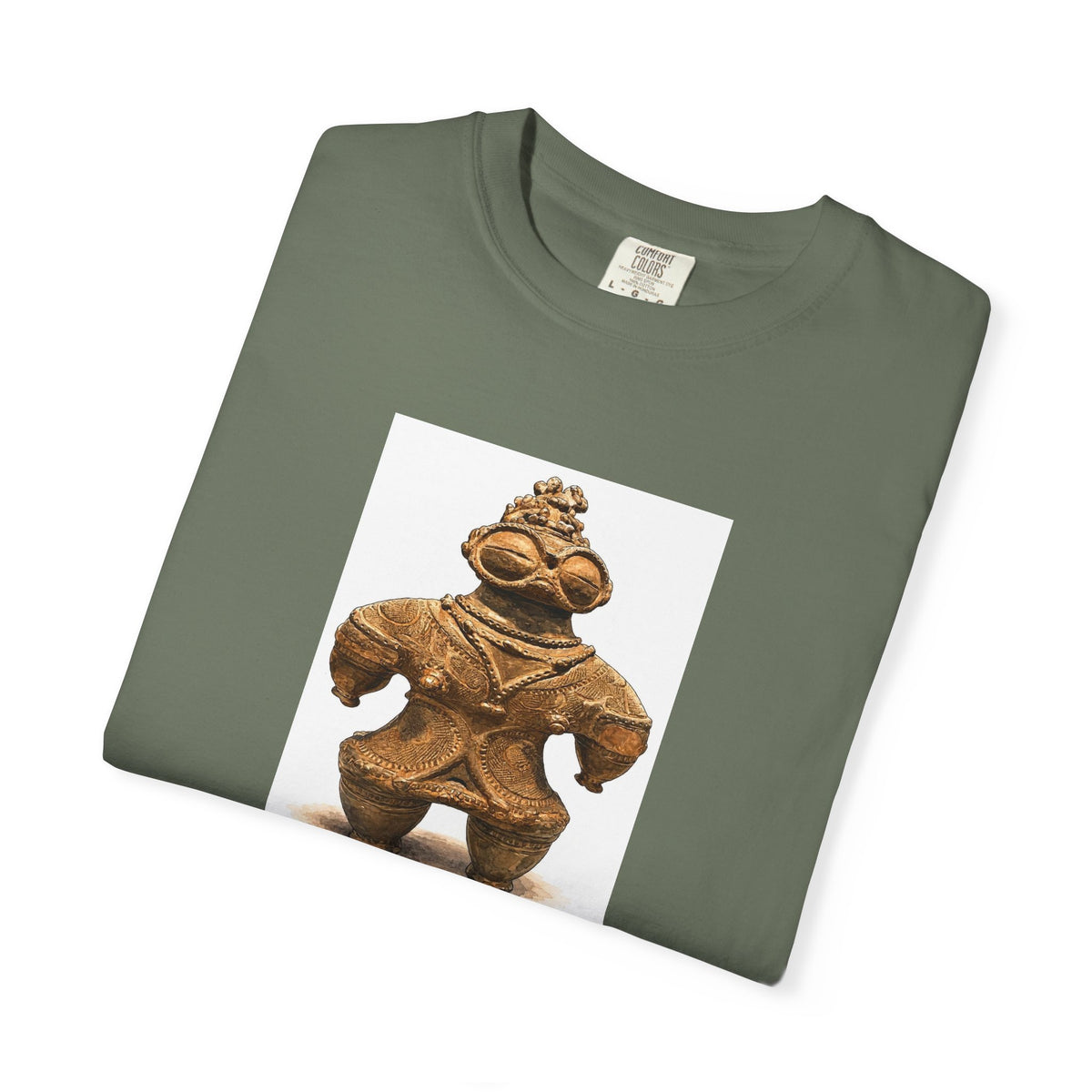 遮光器土偶 Tシャツ｜縄文文化デザイン｜ユニセックス コットンTシャツ