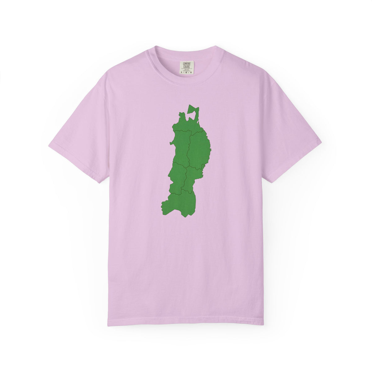 東北地方 地図デザイン Tシャツ｜ユニセックス コットンTシャツ