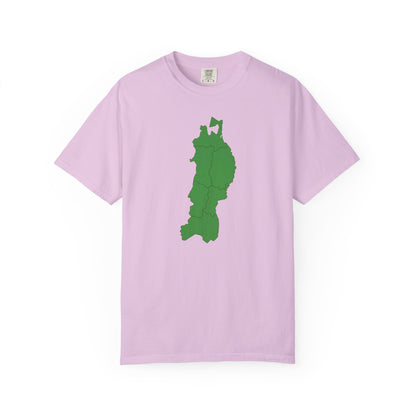 東北地方 地図デザイン Tシャツ｜ユニセックス コットンTシャツ