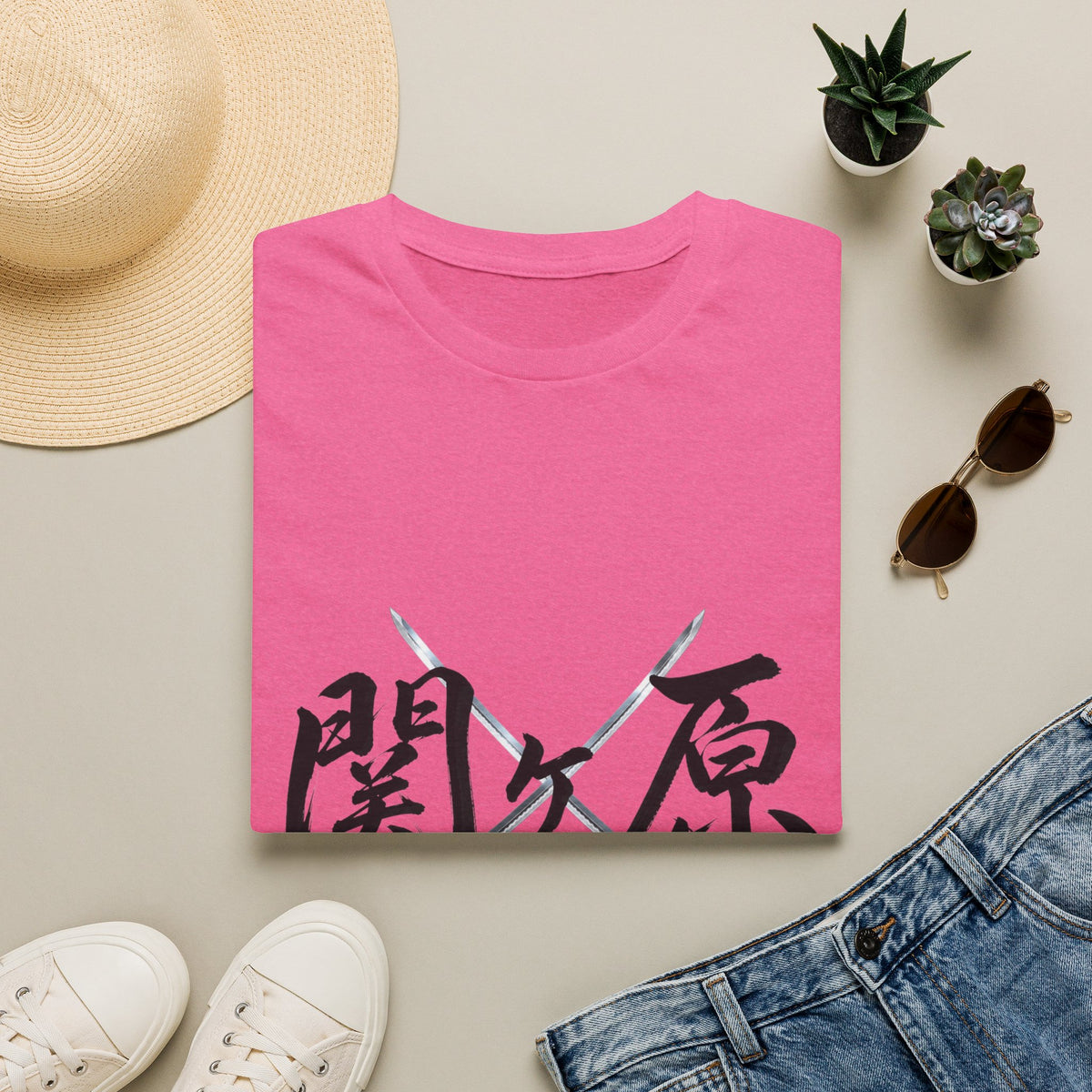 関ケ原 漢字 Tシャツ｜戦国・日本文化｜ユニセックス コットンTシャツ