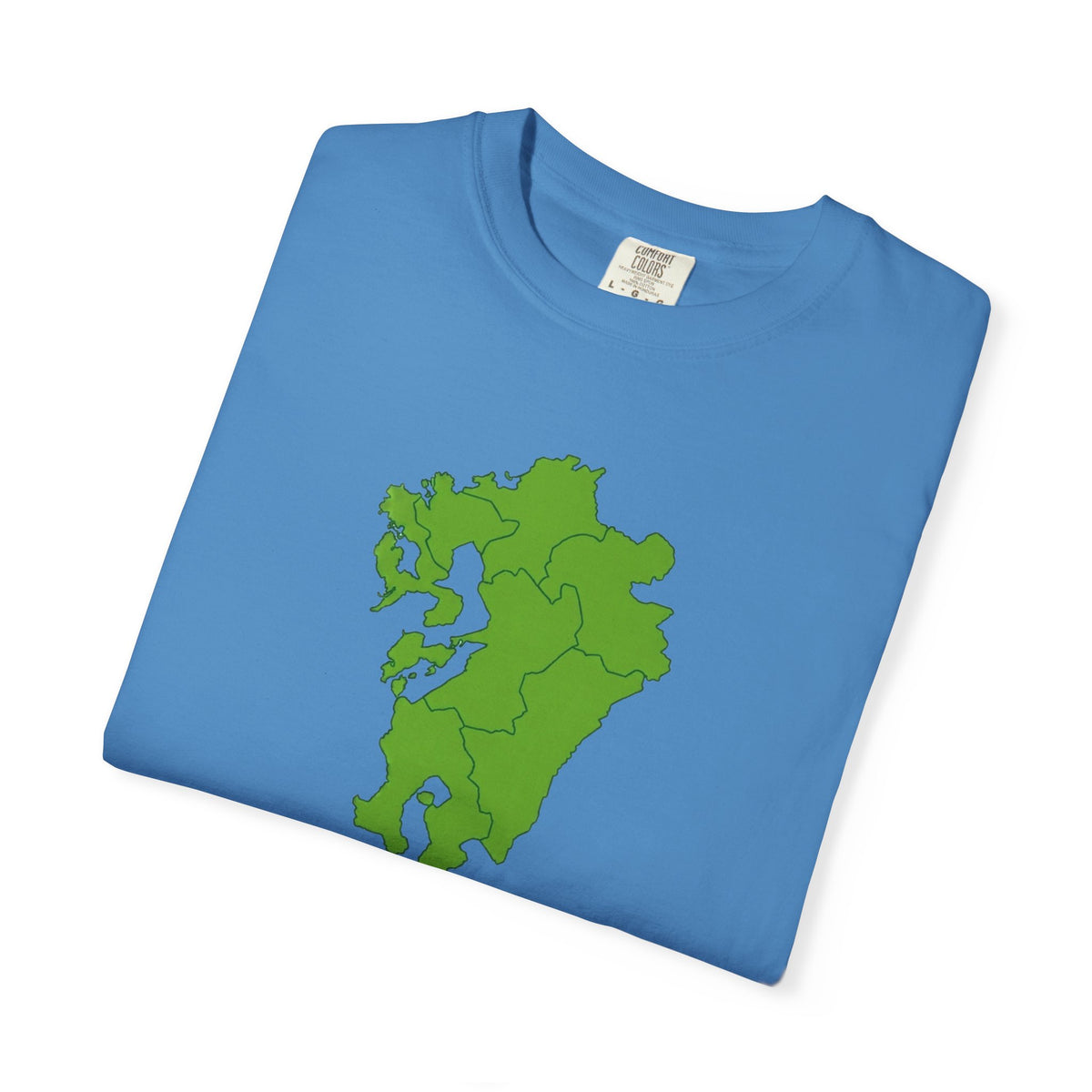 九州地方 地図デザイン Tシャツ｜ユニセックス コットンTシャツ